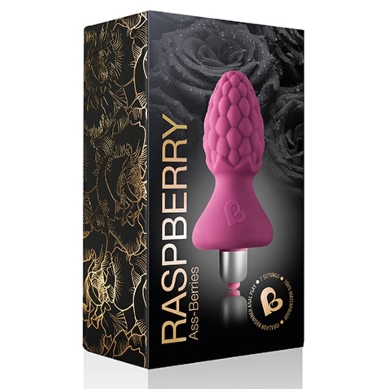 Plug Anal, Rocks-Off - Ass-Berries, 7 Functii de Vibratii, Raspberry