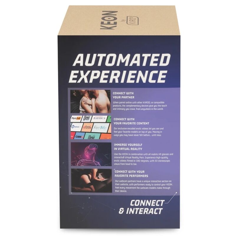 Masturbator Interactiv, Kiiroo - Keon, Viteza Pana la 230 Miscari pe Minut