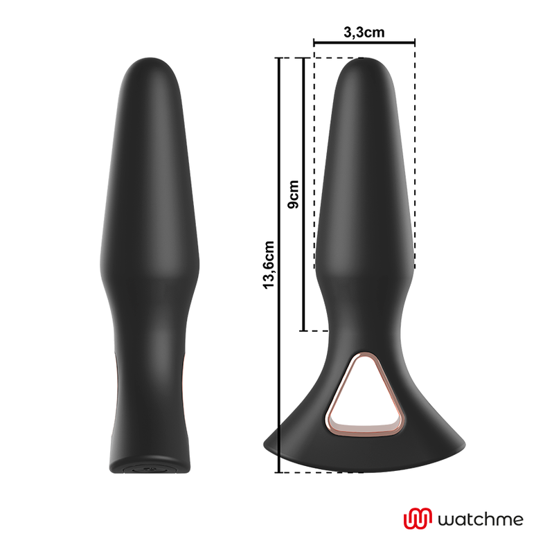 Vibrator Anal, Anbiguo - Watchme Alexandru, cu Telecomanda Ceas Watchme, 13.6 x 3.3 CM