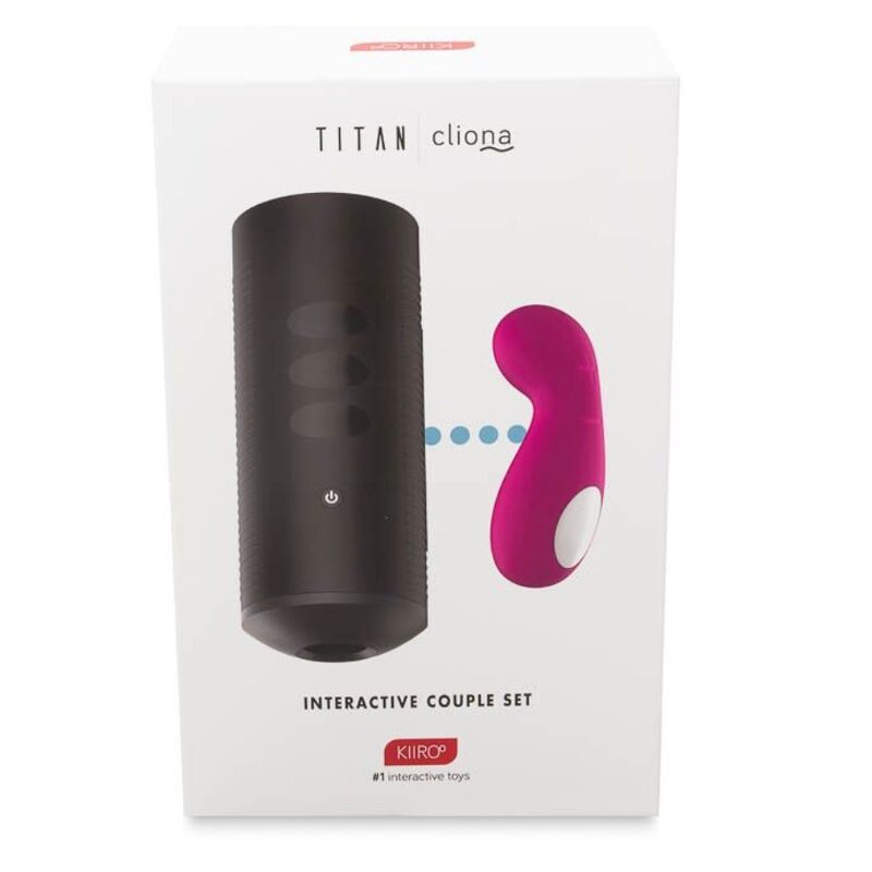 Set pentru Cupluri, Kiiroo - Titan si Cliona, Interactiv cu Control la Distanta, Lilac