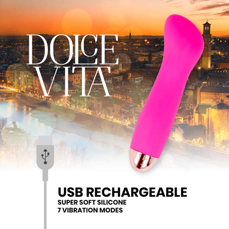 Vibrator, Dolce Vita - One, Reincarcabil 7 Moduri, Roz
