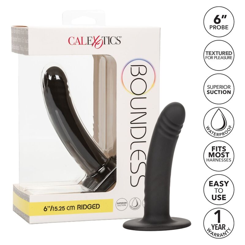 Dildo, CalExotics - Boundless Smooth Probe, Compatibil cu Ham, 15.3 CM