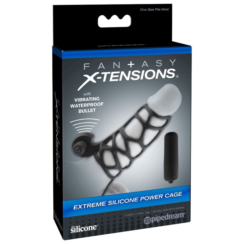 Cusca Penis, Fantasy X-Tensions - cu Vibrator, Marime Unica