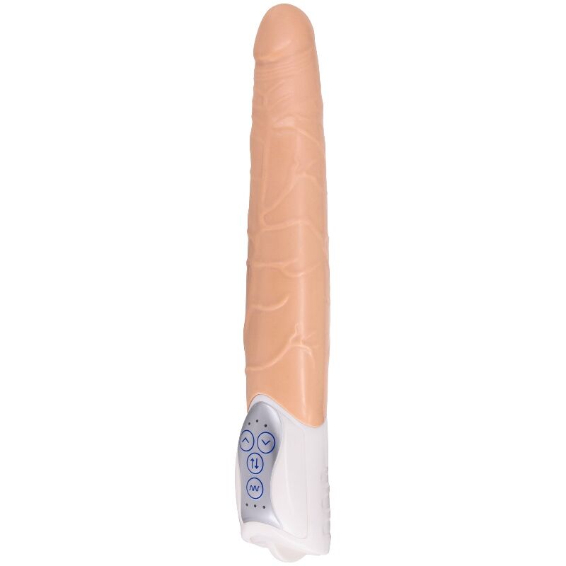 Vibrator Realistic, Seven Creations - Long John, Vibratie si Miscare Sus-Jos, 27.8 CM