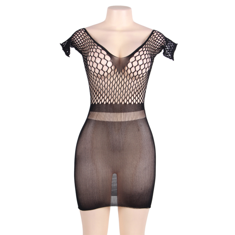 Rochie Body Plasa, Queen Lingerie, Maneci Scurte, S-L