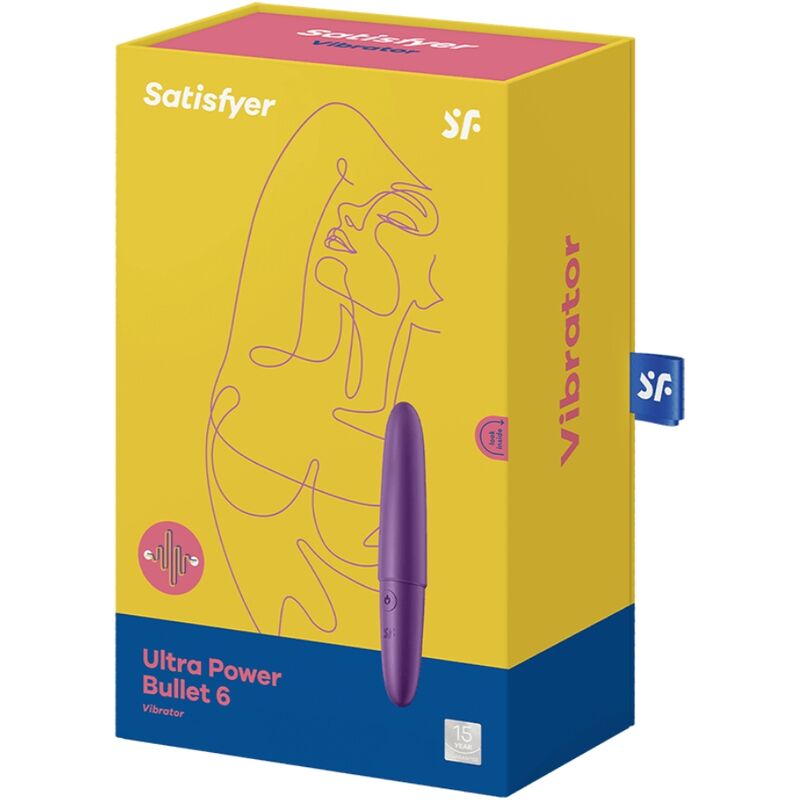 Vibrator Bullet, Satisfyer - Ultra Power 6, Impermeabil IPX7, Mov