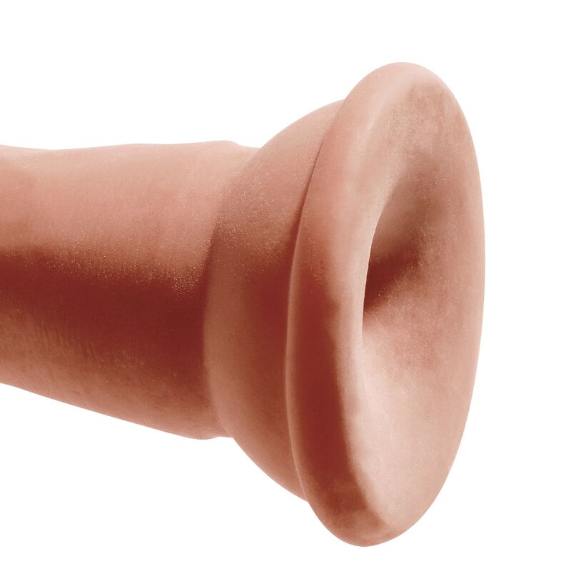 Dildo, King Cock - Plus 3D Triple Density, Baza cu Ventuza Puternica, 18 CM