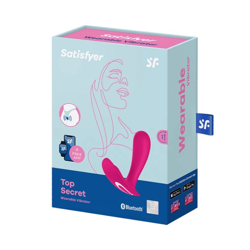 Vibrator, Satisfyer - Top Secret, Control prin Aplicatie, Roz