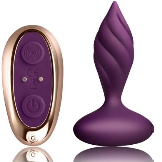 Stimulator Anal, Rocks-Off - Desire, 10 Niveluri de Vibratie si Pulsatie, Lilac