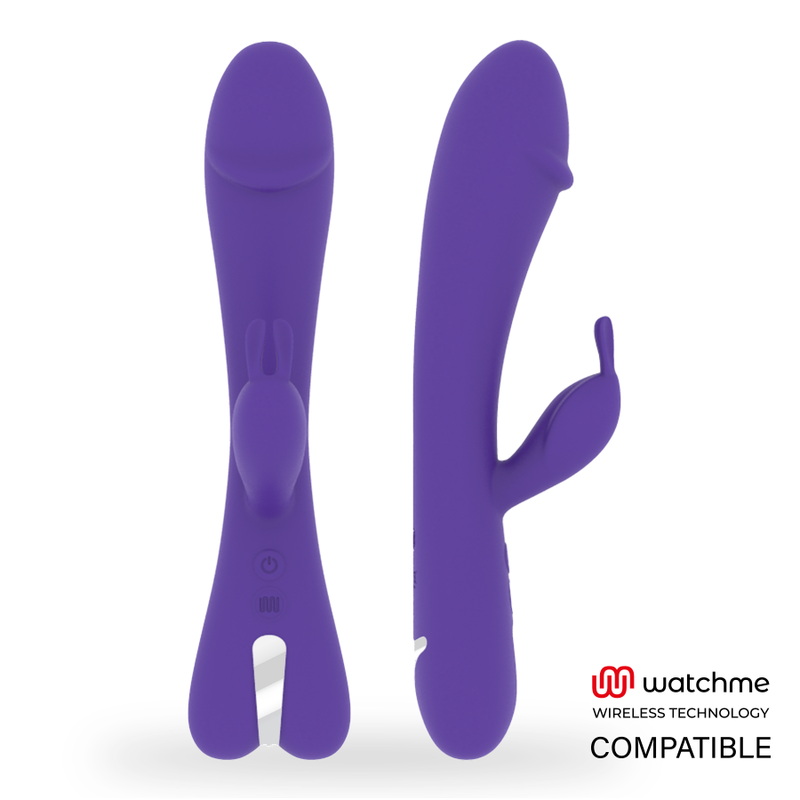 Vibrator Rabbit, Mr Boss - Aitor, Compatibil cu Tehnologia Wireless Watchme, Lila