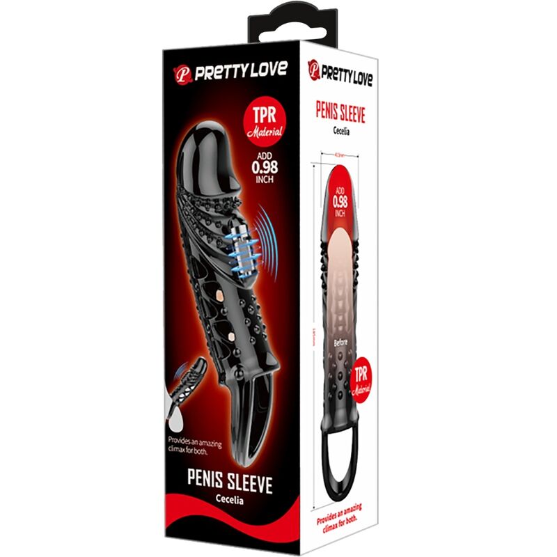 Manson Penis, Pretty Love - Cecelia, cu Vibratie, Negru