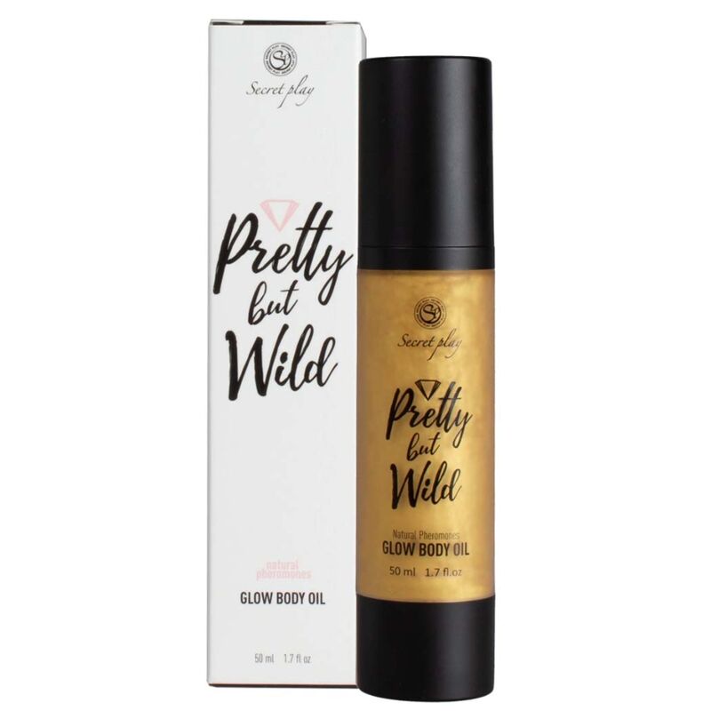 Ulei de Corp, Secretplay - Pretty But Wild Glow, Iluminator cu Stralucire Aurie, 50 ML