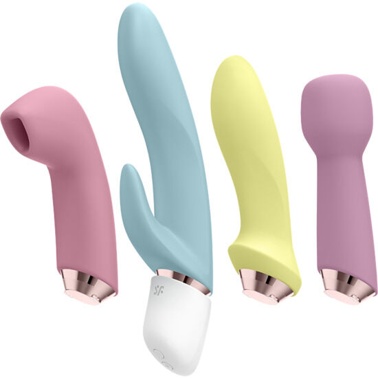 Set Vibratoare cu Pulsatii de Aer, Satisfyer - Marvelous Four, 4 in 1