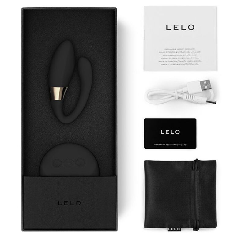 Vibrator pentru Cupluri, Lelo - Tiani Duo, cu Telecomanda SenseMotion, Negru