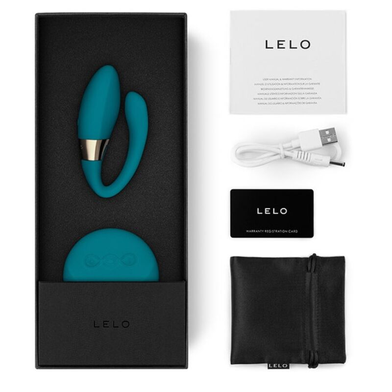 Vibrator pentru Cupluri, Lelo - Tiani Duo, Dublu Motor, Blue