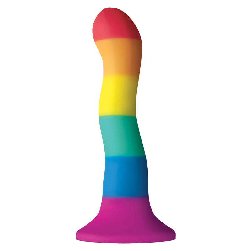 Dildo, NS Novelties - Colours Wave, Baza cu Ventuza, Pride LGBT Flag 17 CM