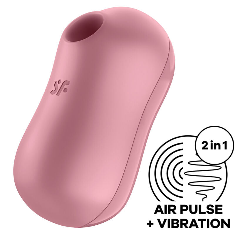 Stimulator cu Aer si Vibrator, Satisfyer - Cotton Candy, Impulsuri de Aer si Vibratii, Lilac
