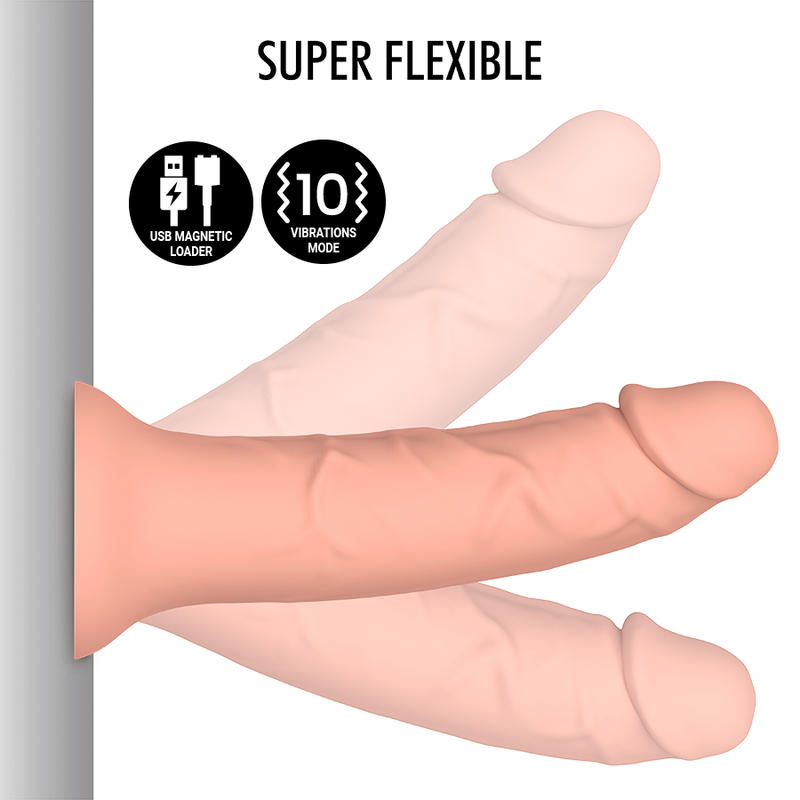 Dildo, Mythology - Asher Original S, Vibrator Compatibil cu Tehnologie Wireless Watchme, Nud