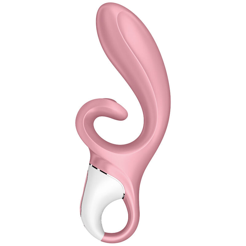 Vibrator Rabbit, Satisfyer - Hug Me App, Control prin Aplicatie, Roz