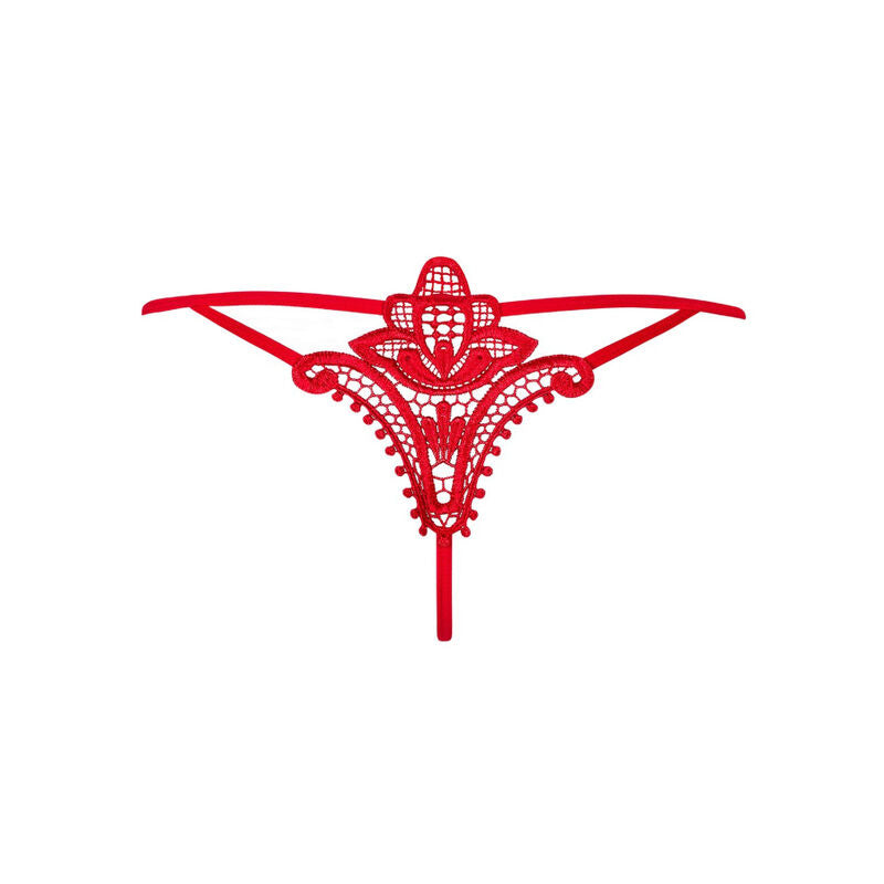 Chilot Tanga, Obsessive - Luiza, Dantela Delicata, S/M Rosu