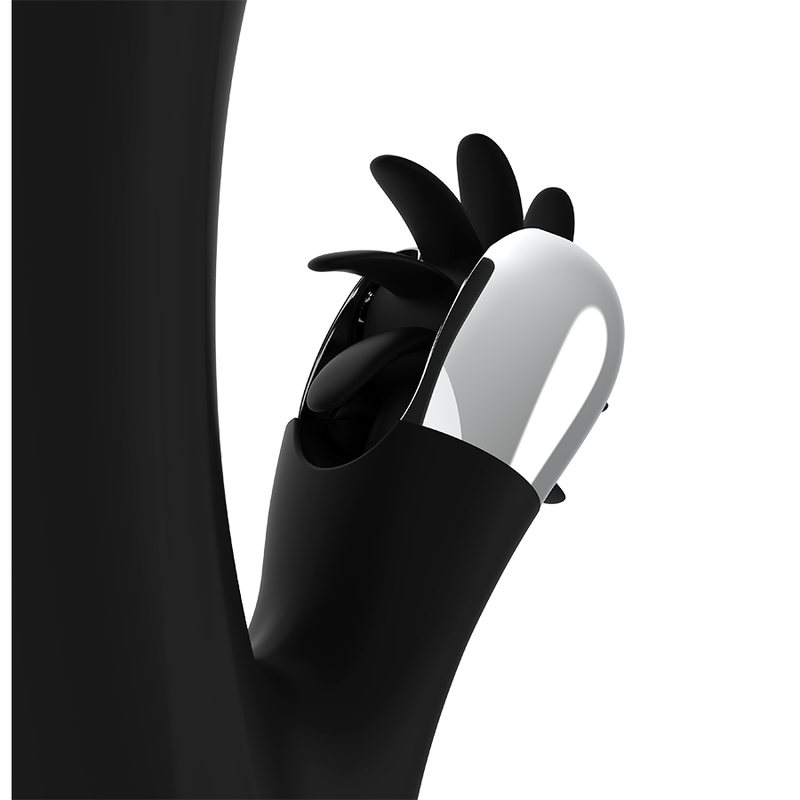 Vibrator, Black&Silver - Bunny Johnny Vibrating Vibe, Reincarcabil USB, Negru Argintiu