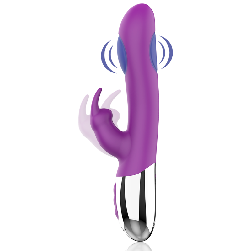 Vibrator Rabbit, Fun Function - Combi Double Tapping, Dublu Motor, 21 CM x 3.5 CM