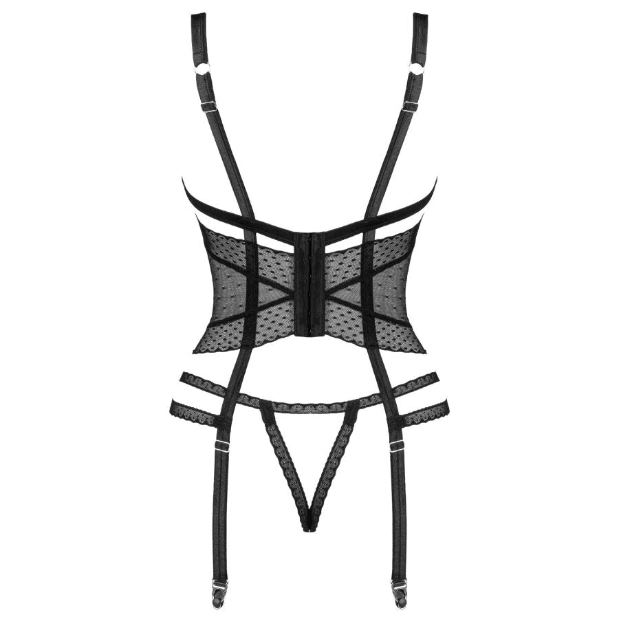 Corset, Obsessive - Lanelia, Croiala Deschisa, XS/S / Negru