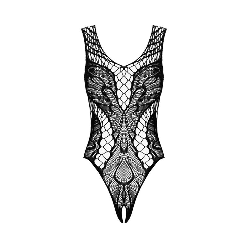 Body, Obsessive - B138, Crotchless, Negru / S/M/L