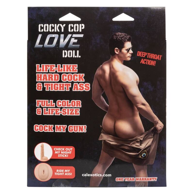 Papusa Gonflabila, CalExotics - Cocky Cop Love Doll, Marime Naturala, Masculina