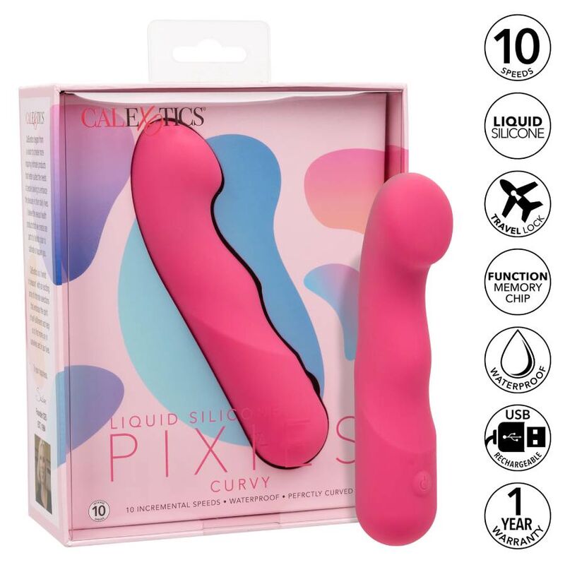 Vibrator, CalExotics - Pixies Curvy, Silicon Lichid, Roz