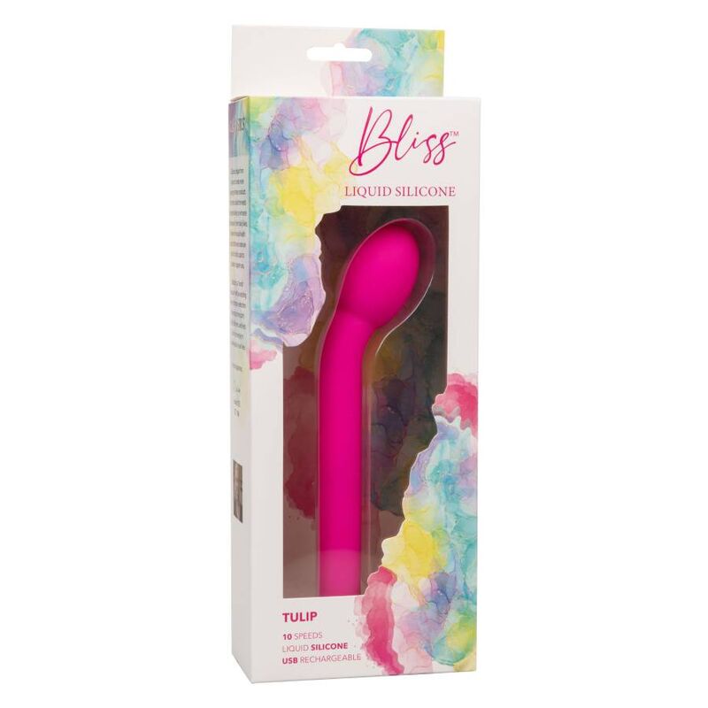 Vibrator Punctul G, Calexotics - Bliss Tulip, Silicon Lichid, Roz