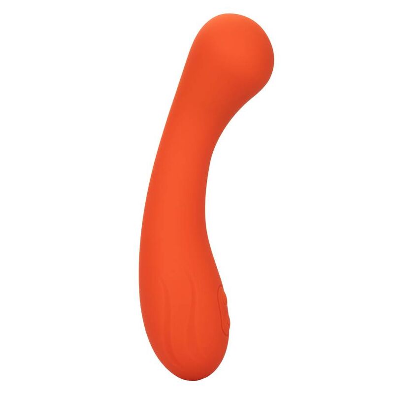 Vibrator Punctul G, CalExotics - Stella G-Wand, Silicon Lichid, Portocaliu