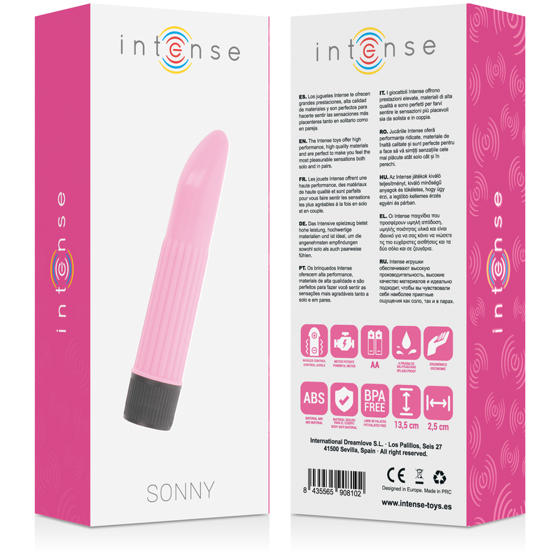 Vibrator, Intense - Sonny, Vibratie Puternica, 13.5 CM Roz