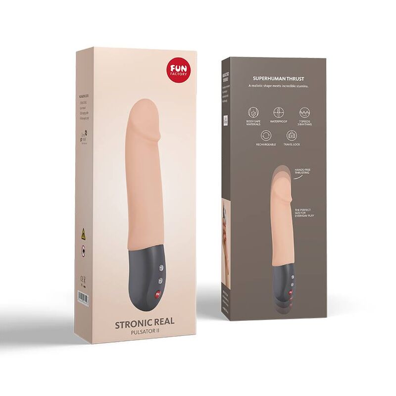 Dildo, Fun Factory - Stronic Real, Functie Penetrare Automata, Cream