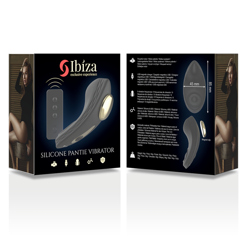 Vibrator Clitoris pentru Chiloti, Ibiza - Silicone Panty, cu Telecomanda