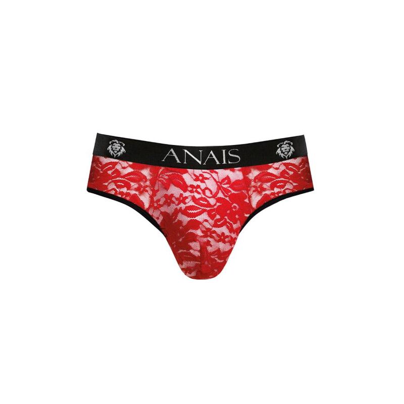 Chiloti Tanga Barbati, Anais Men - Brave, Dantela Rosie cu Imprimeu Floral, Rosu S