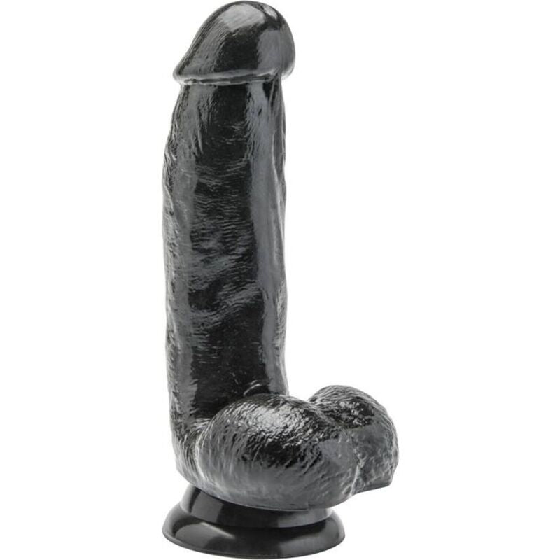 Dildo, Get Real, cu Testicule, 12 CM Negru