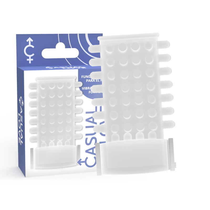 Inel Penis Vibrator, Casual Love - Vibrating Sleeve, cu Vibratii, Transparent