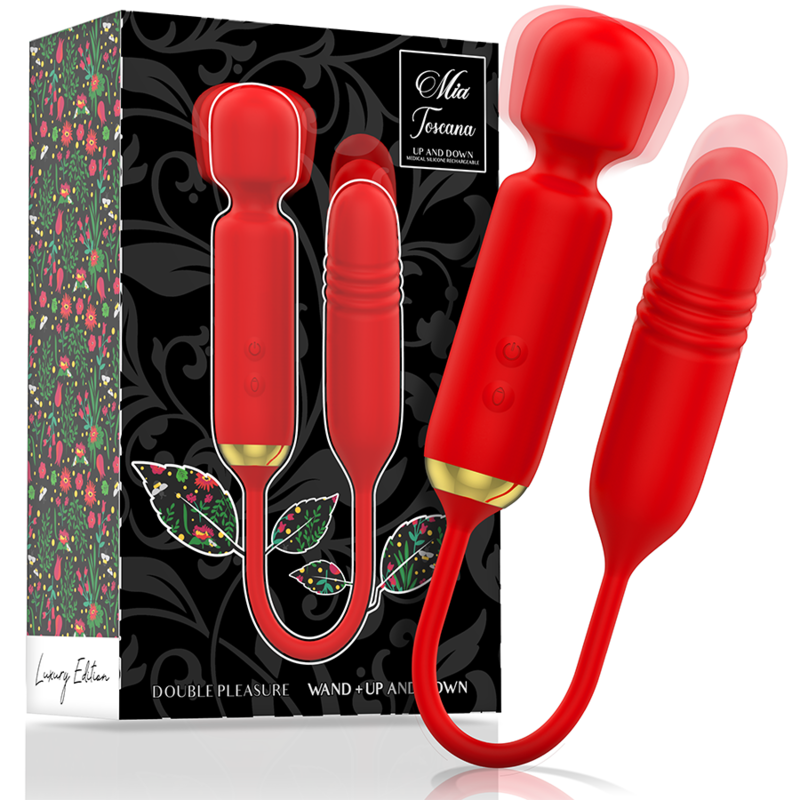 Vibrator Wand, Mia - Toscana Double Pleasure, Miscare Automata Up And Down