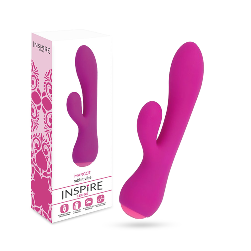 Vibrator Rabbit, Inspire - Margo, 12 Functii de Vibratie, Lila