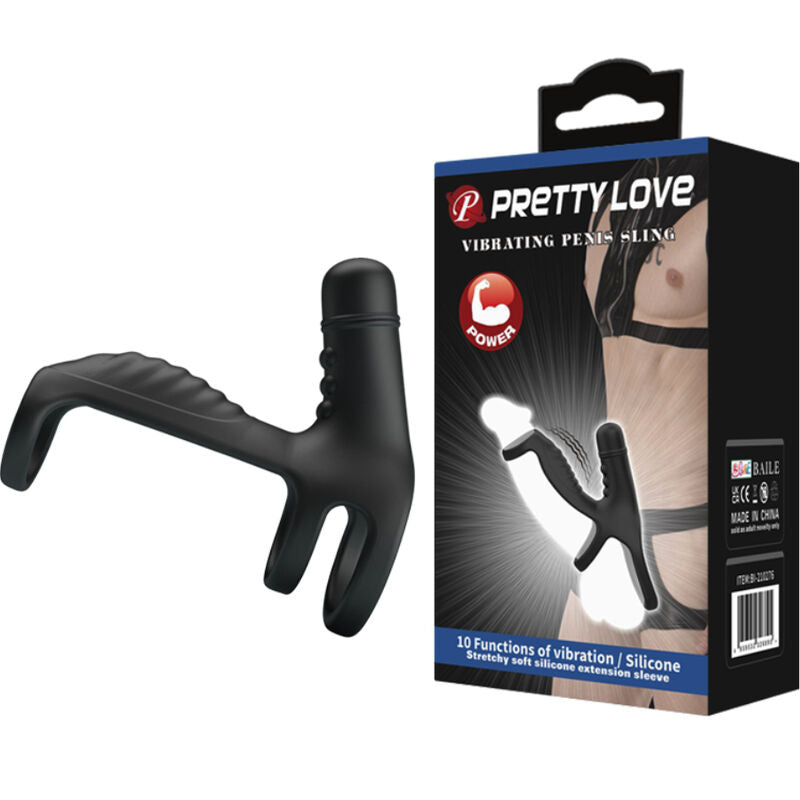 Manson Penis, Pretty Love - 0801S, Vibratii 10 Moduri, Negru