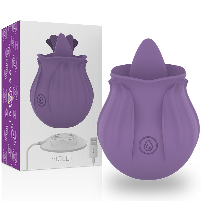 Stimulator Clitoris, Intense - Violet, 10 Vibratii, Lila