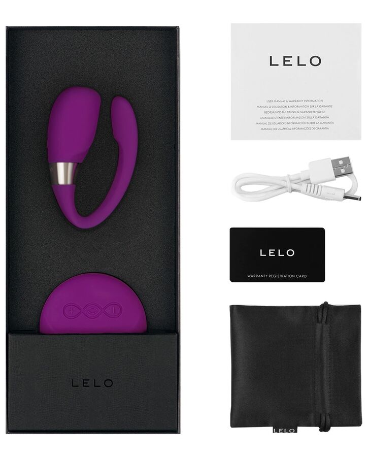Vibrator pentru Cupluri, Lelo - Insignia Tiani 3, Control de la Distanta SenseMotion, Purple