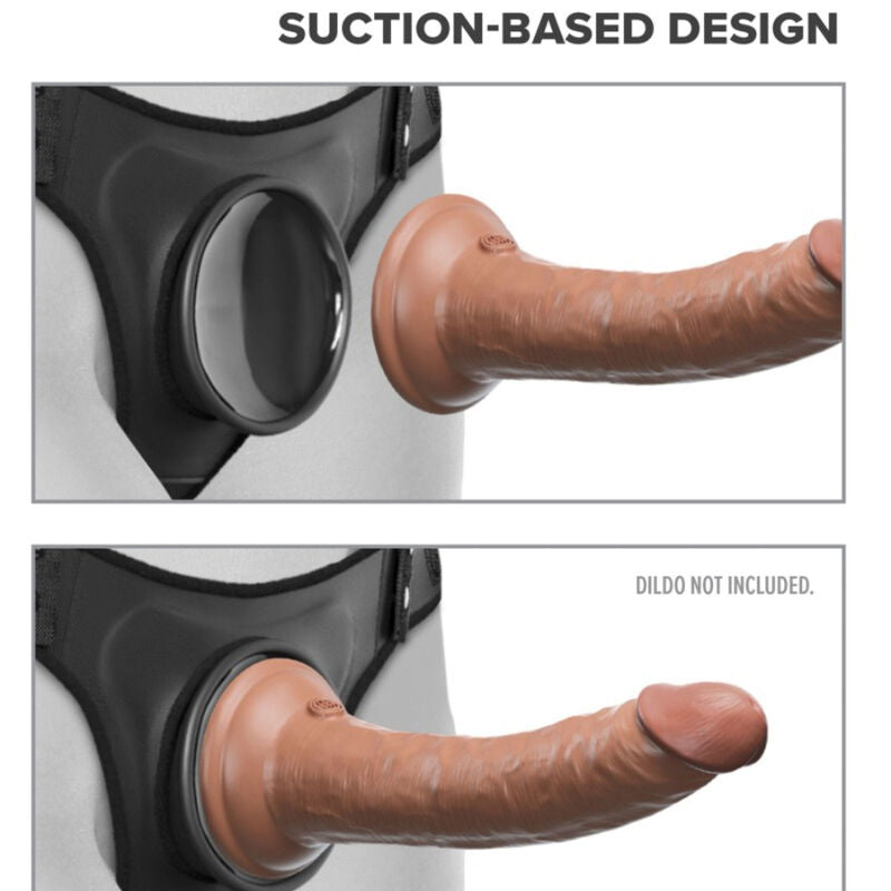 Ham Strap On, Pipedream - Body Dock Strap On Suspenders, Sistem cu Ventuza Push-And-Play, Talie Pana la 137 CM