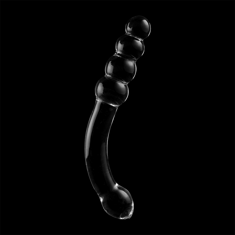 Dildo, Ibiza - Nebula Series Model 14, Sticla Borosilicata, 18.5 CM / Transparent / D - 3 CM