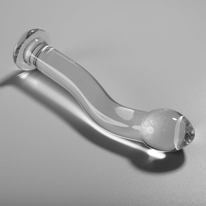 Dildo, Ibiza - Nebula Series Model 18, Sticla Borosilicata, Transparent 18.5 CM D - 3.5 CM