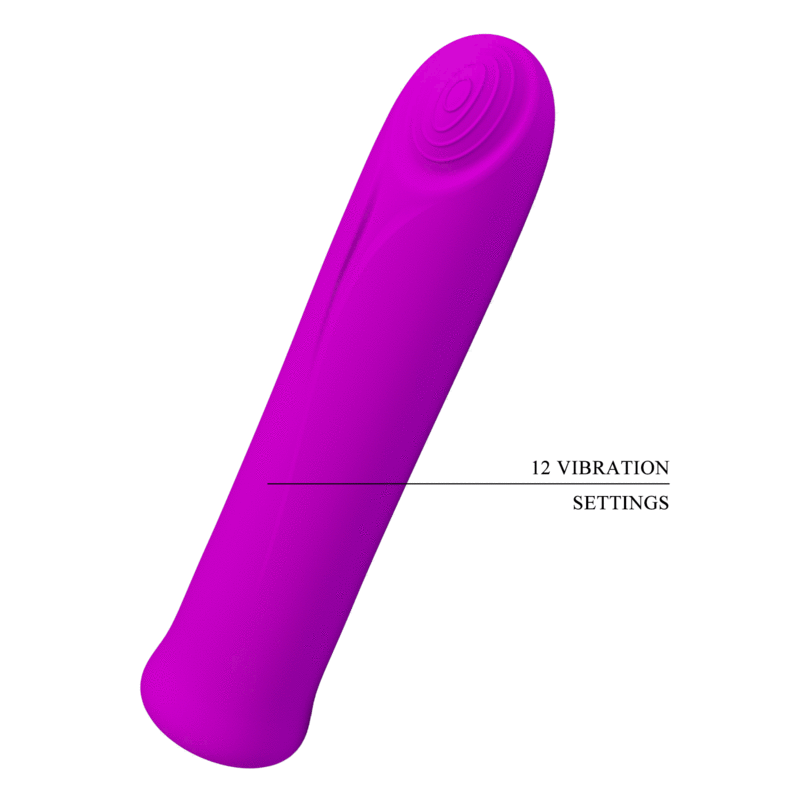 Vibrator Mini, Pretty Love - Curtis, 12 Vibratii, Mov