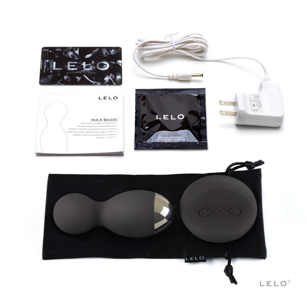 Bile Vaginale, Lelo - Hula Beads, Control de la Distanta SenseMotion, Negru