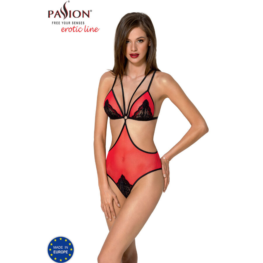 Body Erotic, Passion - Peonia Line, Dantela si Tul, Rosu S/M