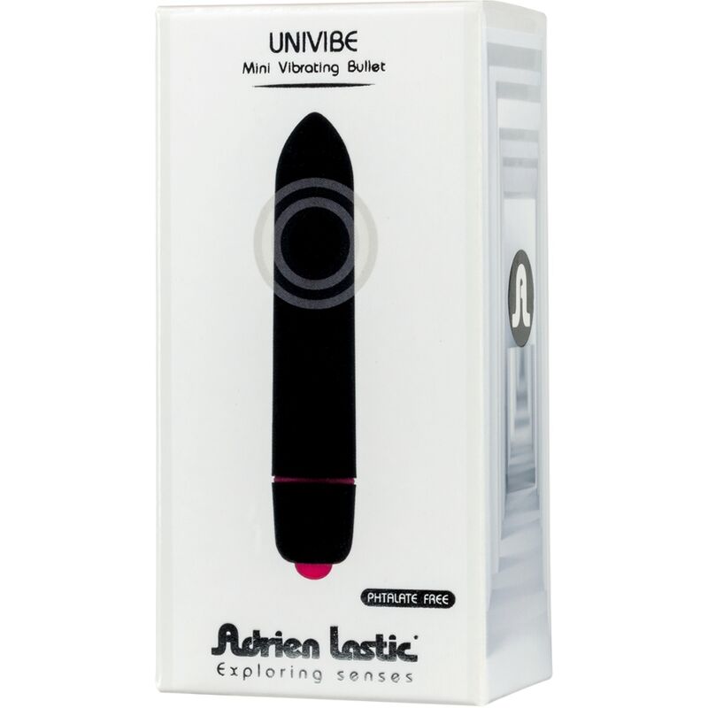 Vibrator Bullet, Adrien Lastic - Univibe Mini, 10 Moduri de Vibratie, Negru